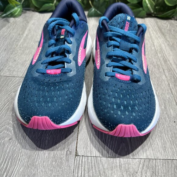 Brooks Womens Ghost 16 GTX 1204191B422 Blue Running Shoes Sneakers Size 6 B - Picture 3 of 9